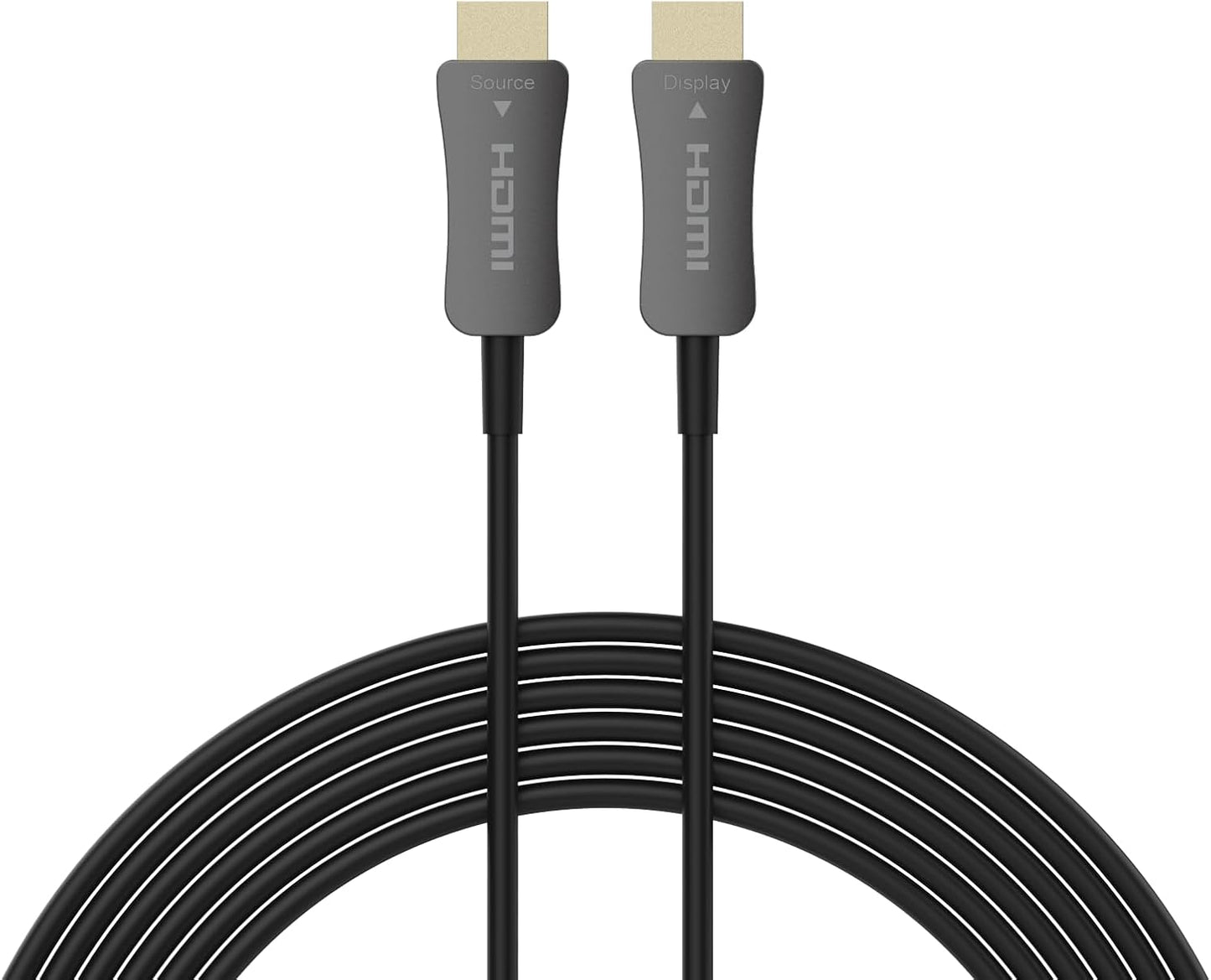 8K HDMI 2.1 Cable 200ft, AOC Active Optical Fiber HDMI Cable, 48Gbps, 8K@60Hz, 4K@120Hz, HDR10+, eARC, HDCP 2.3, EMI-Free, Gold-Plated, Braided Jack