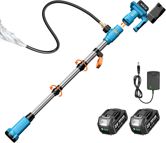 Cordless Stick Water Transfer Pump, with 24000mAh Batteries & Charger, Detachable Battery Pod, 740GPH 21V