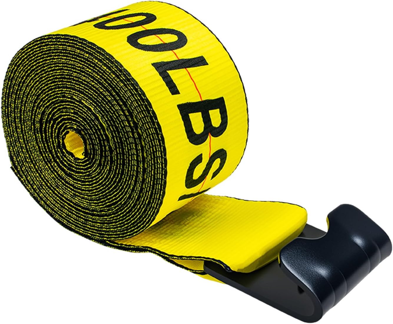 Truck Straps, 4' x30' Heavy Duty Tie Down w/Flat Hooks, 5400lbs, Winch Cargo Straps tie Down for Flatbeds