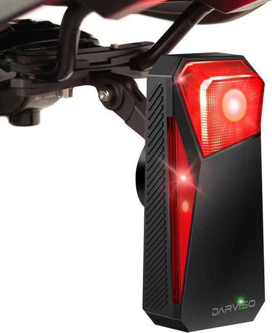 Smart Bike Radar Tail Lights, Lane-Level 120° Vehicle Detection, Bicycle Security Alert, IP67 Waterproof