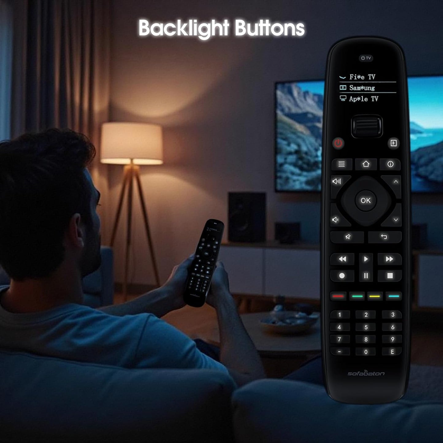 All-in-one Universal Remote Control, One Touch Activities, with Hub