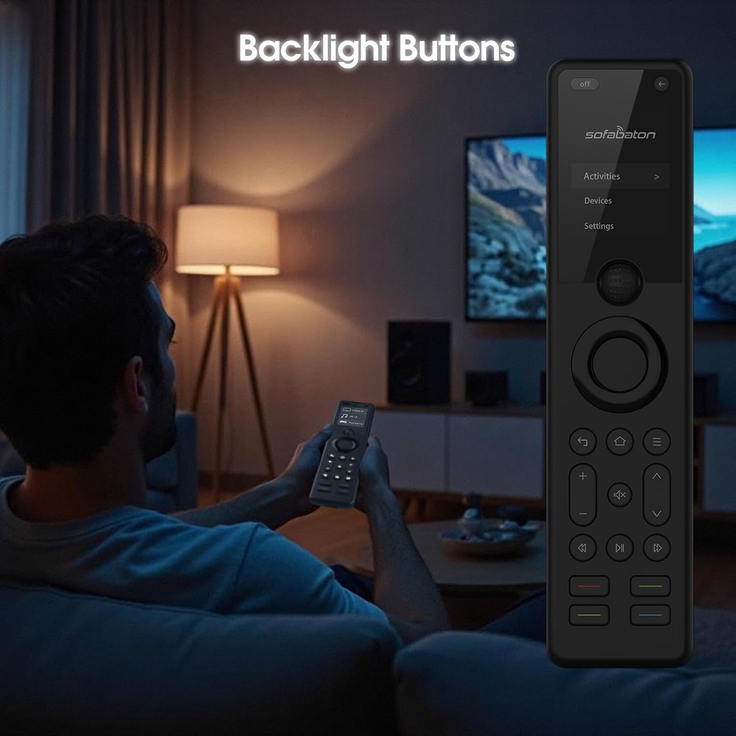 All-in-one Universal Remote Control, One Touch Activities, with Hub