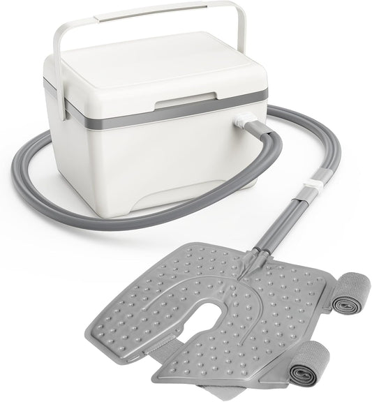 Cold Therapy Machine for Knee After Surgery, Leak-Proof, w/ Timer, Quiet Pump, and Adjustable Knee Pad