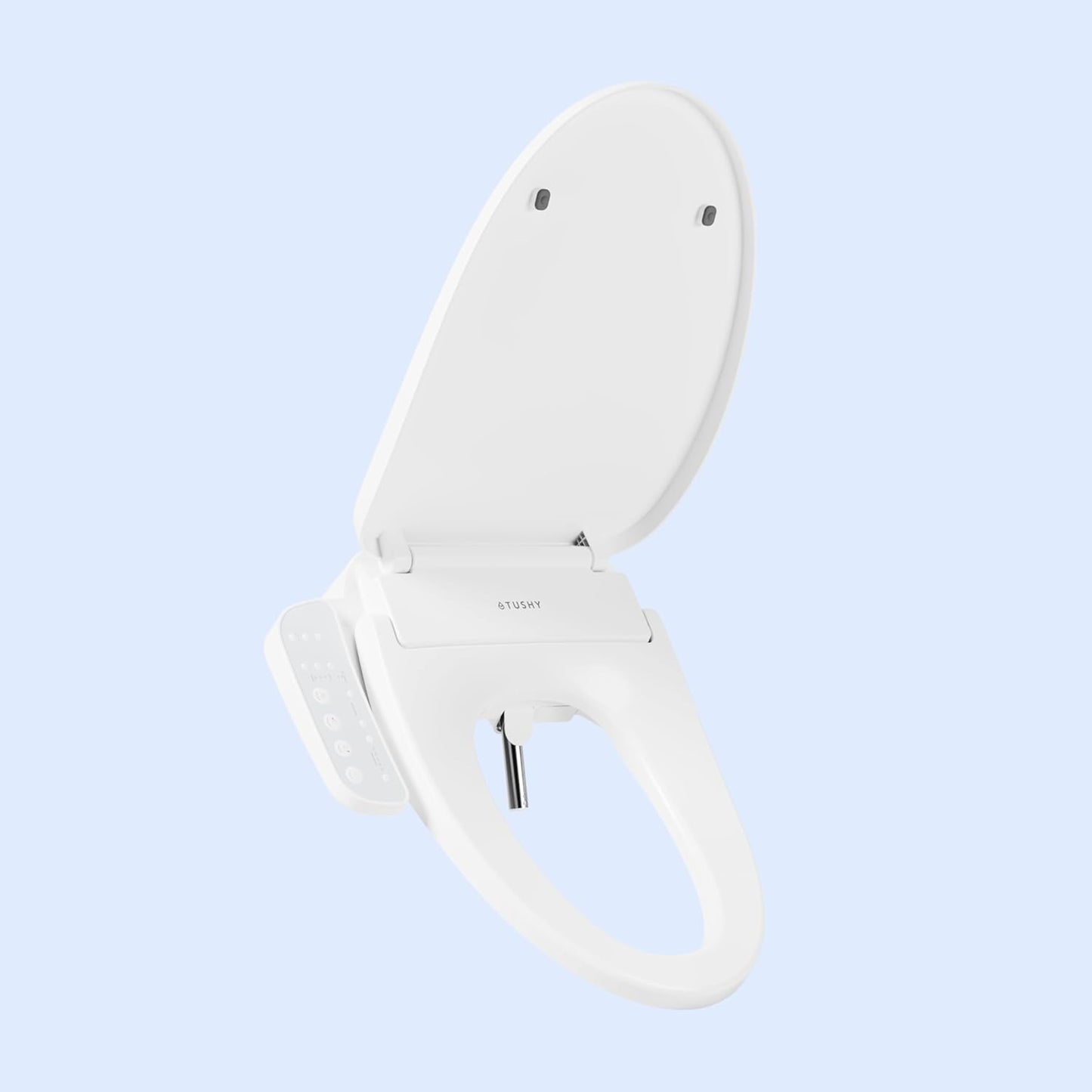 Electronic Bidet Heated Toilet Seat, Warm Water, Air Dryer, Soft Close Lid and Seat & Night Light, Elongated