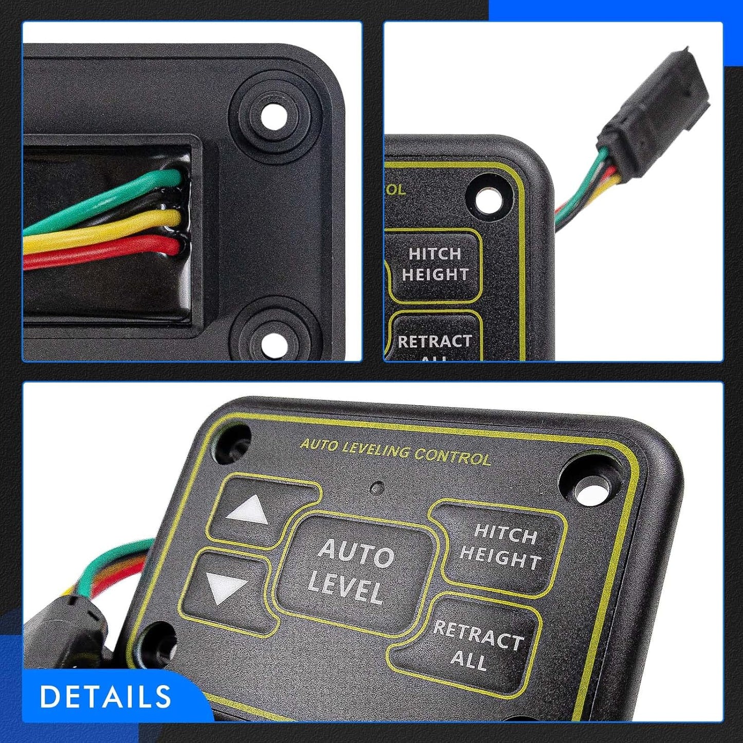 Quick Level Touch Panel Assembly w/RV Auto Leveling Fit for Ground Control, Level-Up Hydraulic Leveling System