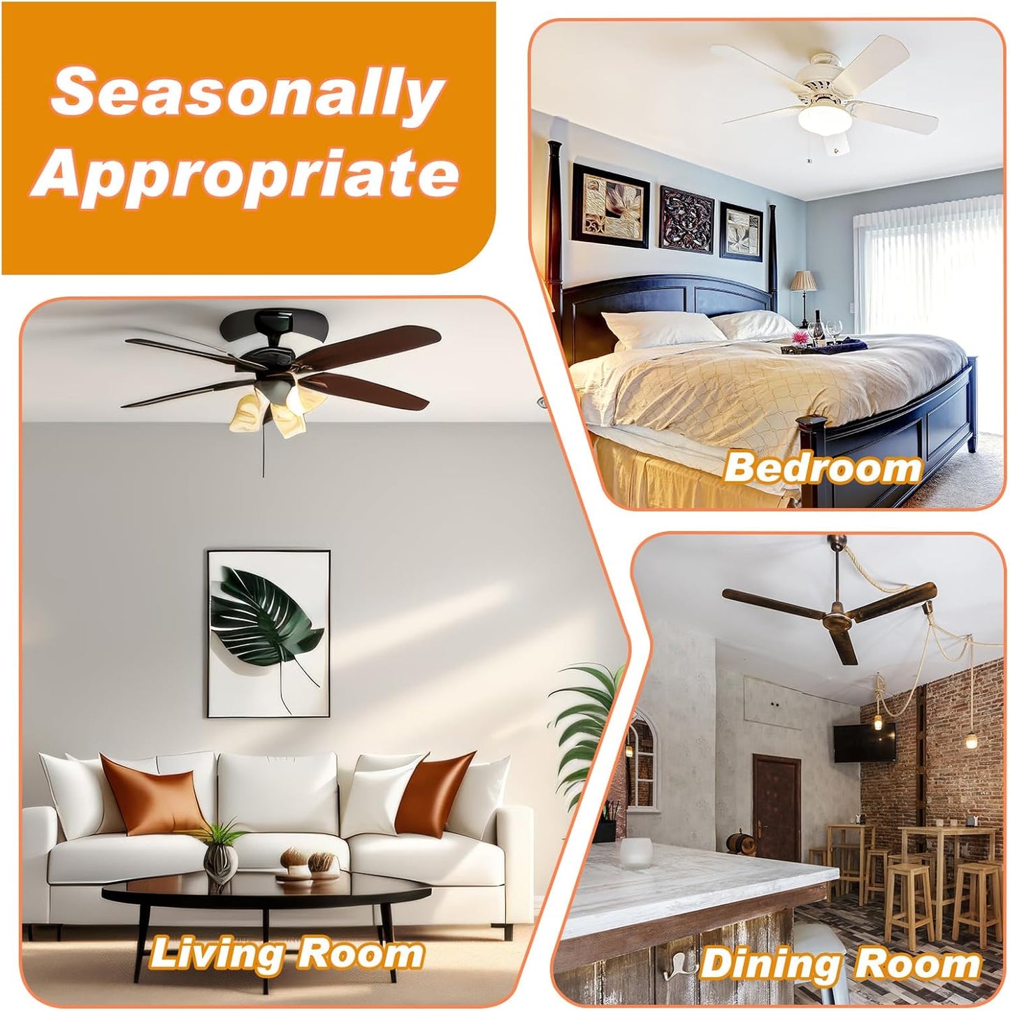 5 Pcs Ceiling Fan Sloped Ceiling Kit and 24 Inch Ceiling Fan Downrod with Extension Cord, Mounting Bracket