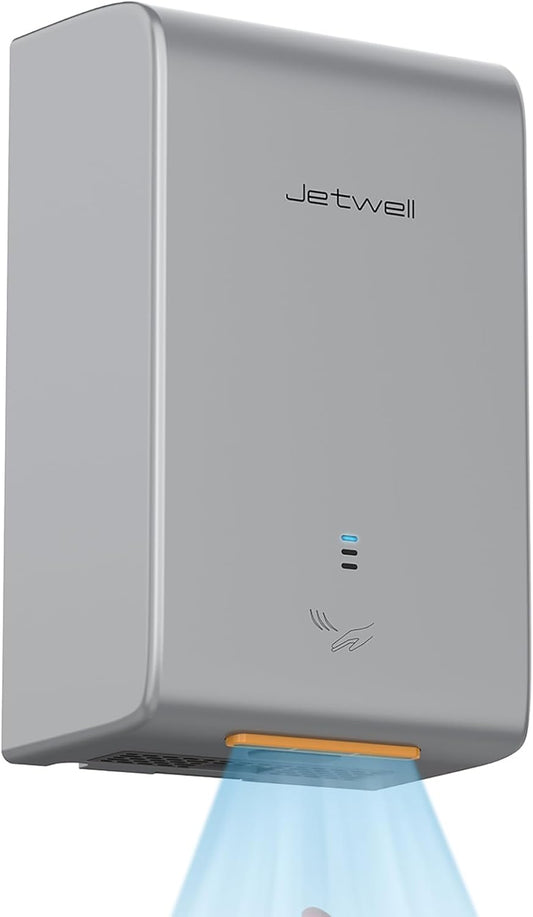 ADA Compliant Hand Dryer, ABS Plastic Cover Hard Wired Design, AC 110V-130V JW2825 (Silver)