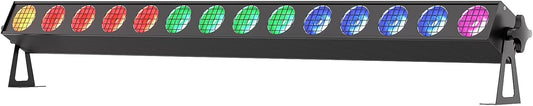 150W Stage Light Bar 14 LED RGBW COB Washer Stage Lights with DMX512 Pixel Control, Auto, Sound-Activated,