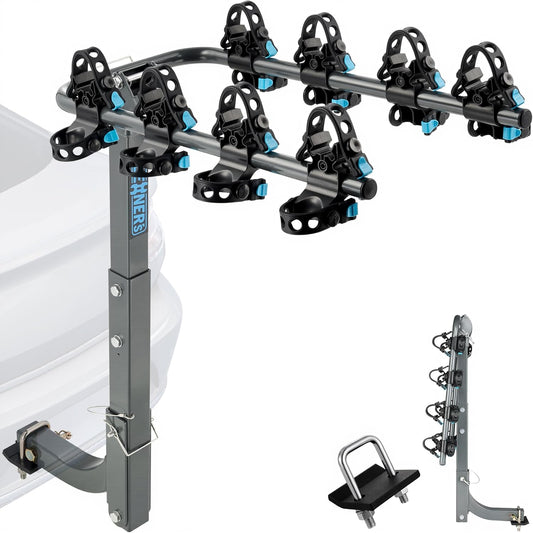 Bike Hitch Rack, Heavy-Duty Dual Locking 240LBS Max Load Hanging Bike Carrier with 2'Receiver, High-Strength