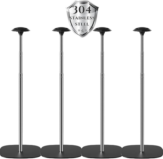 Boat Cover Support Poles 4 PK Support Systems, Height Adjustable 304 Stainless Steel Support Poles