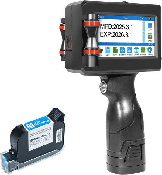 42ml Quick-Drying Ink Cartridge, Portable Ink Jet Coding Machine for Text/Date/Batch Number/QR Code/Barcode/Logo