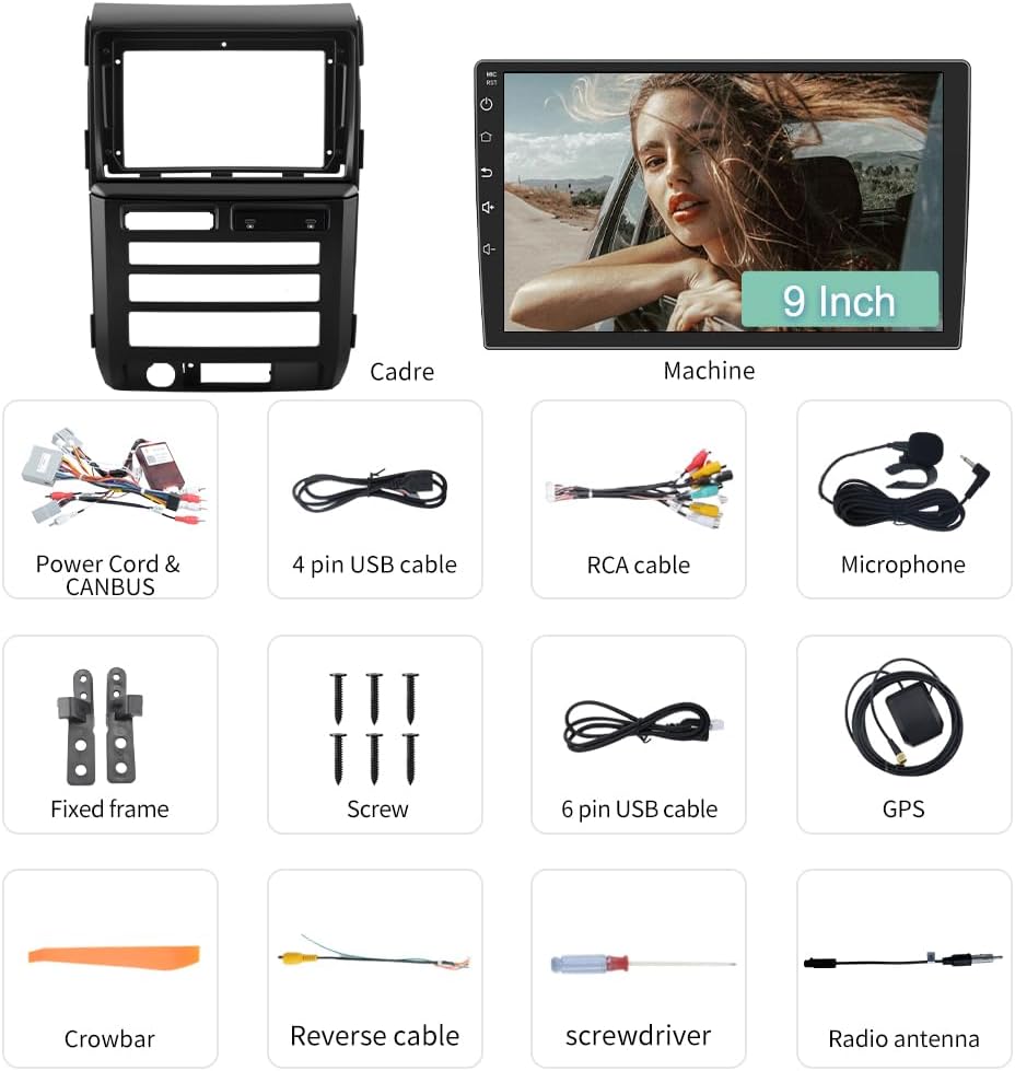 2GB+64GB Radio for Ford F150 2009 -2012,  9' HD Touch Screen, Wireless CarPlay/Android Auto WiFi