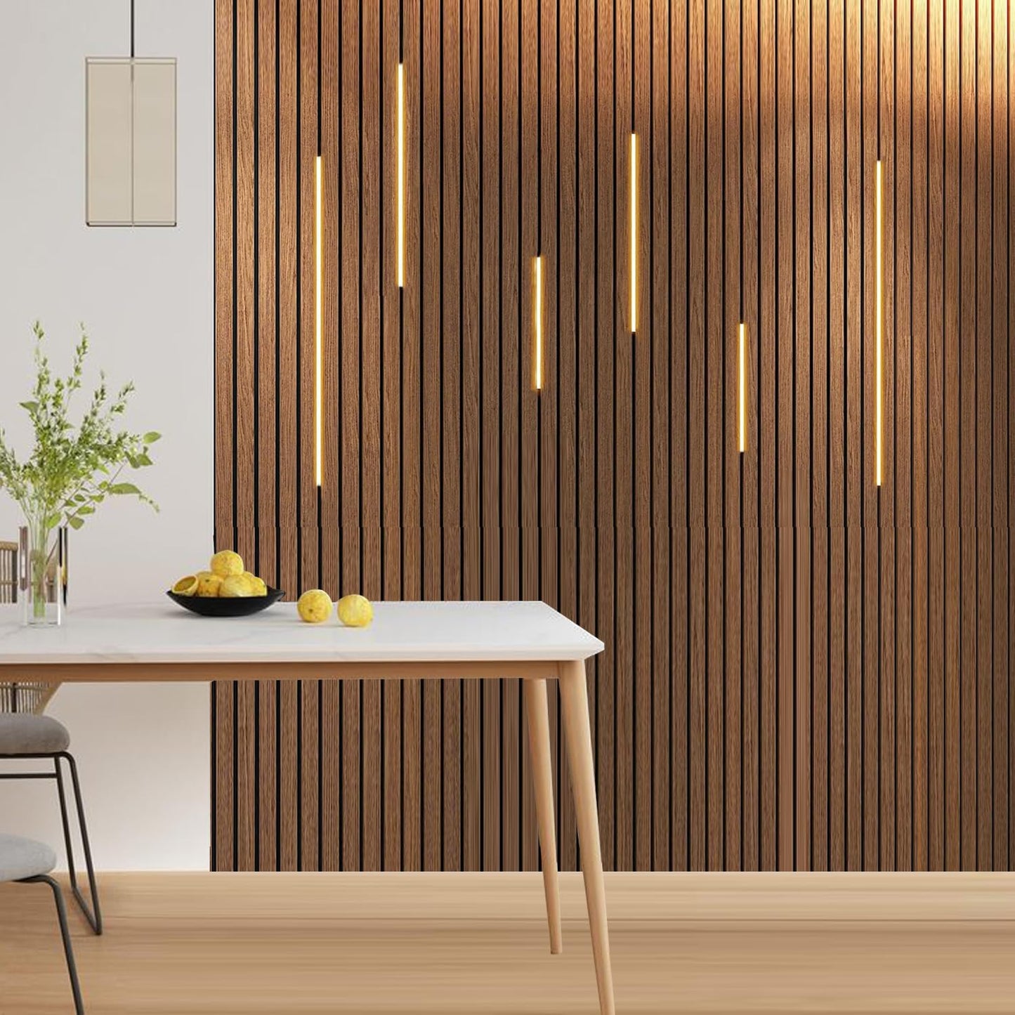 LED Recessed Lighting for Acoustic WallPanel, 6 Pcs of 3000K Dimmable, w/ Touch Sensor  (2*40'.2*24'.2*16')