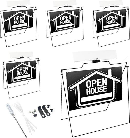 5 Pack Open House Signs for Real Estate 30“x28', Weatherproof