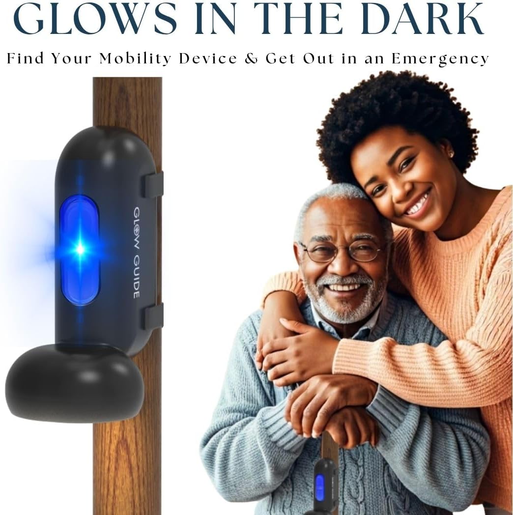 Smart Light for Mobility Devices, Automatic LED Pathway Light w/ Apple Find My Integration, for Canes & Walkers