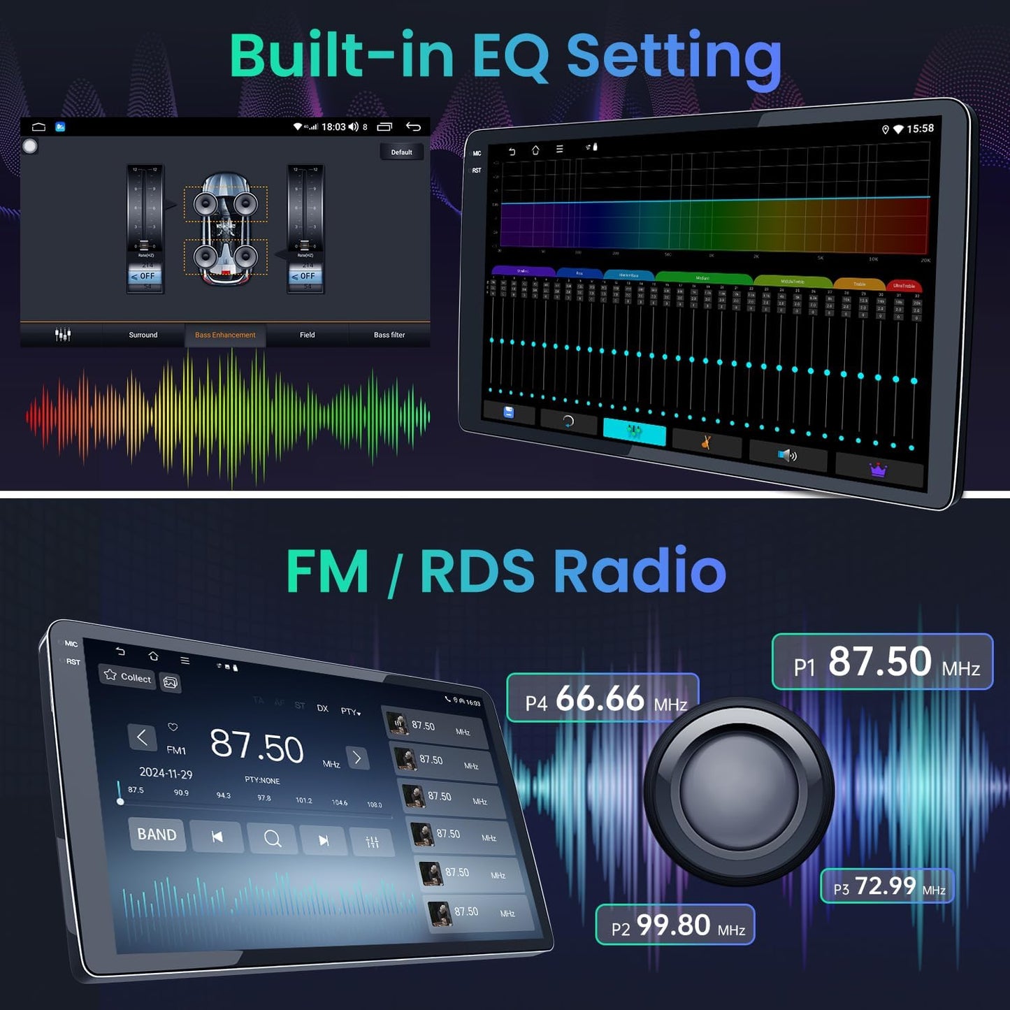 Car Radio for Ford F150 2009-2014,  9 Inch Touchscreen Car Stereo with Wireless CarPlay/Android