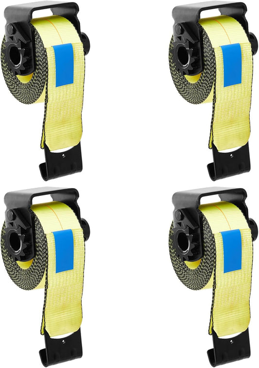 8 Pack Flatbed Winch Kit for Trucks and Trailers Include 4 Trailer Winch w/ Flat Hook Tie Downs