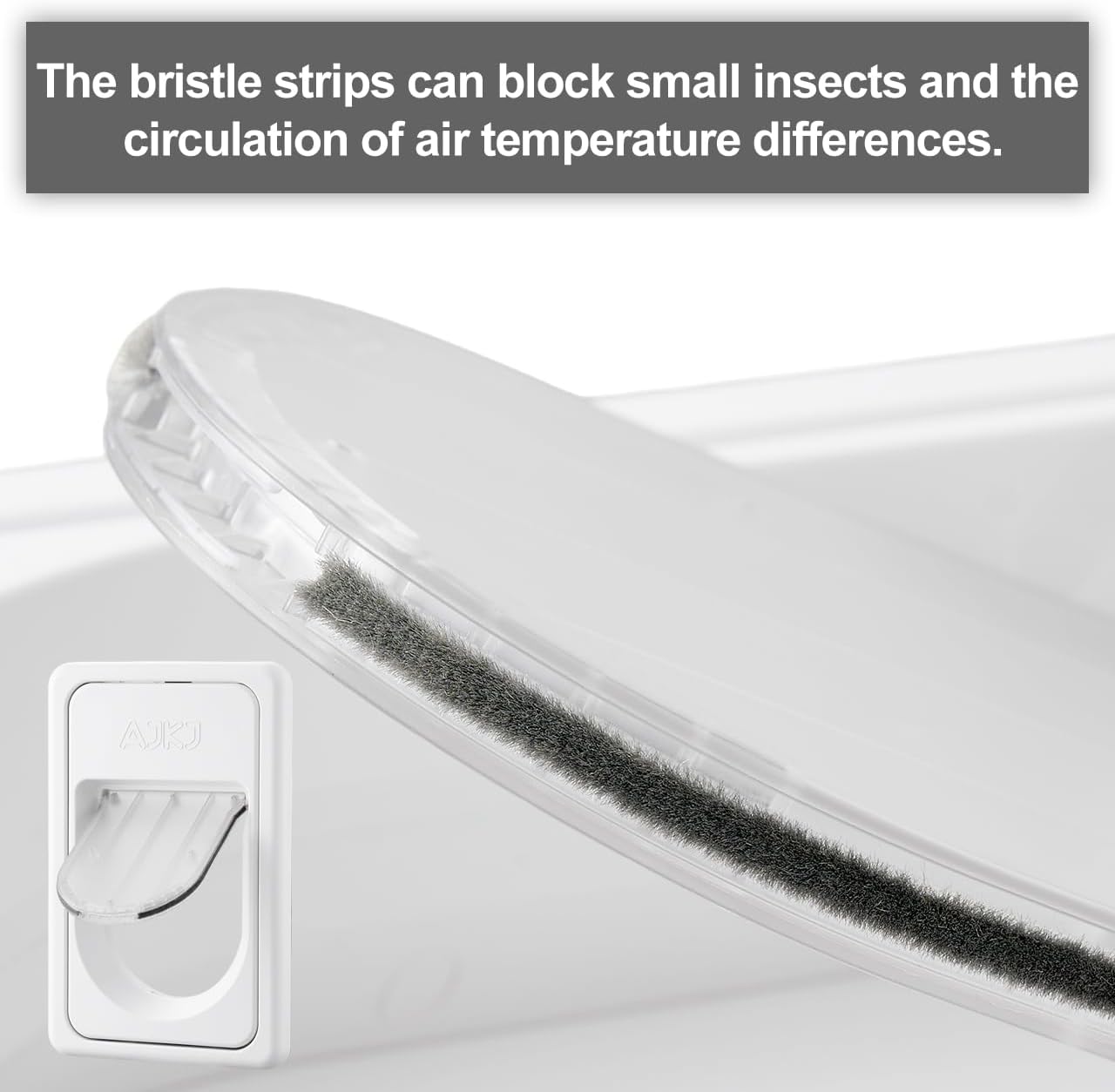 Smart Electronic Pet Door, Automatic Cat Dog Door with 3 Modes, Battery Powered Electronic Sensor, w/ 1 Sensing Key