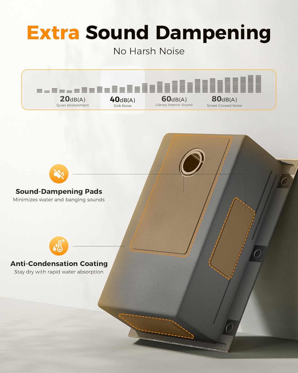 33X22 Drop In Kitchen Sink, Nano 304 Stainless Steel Workstation Sink, Pop-Up Drain, Fast Drain & Anti-Clog