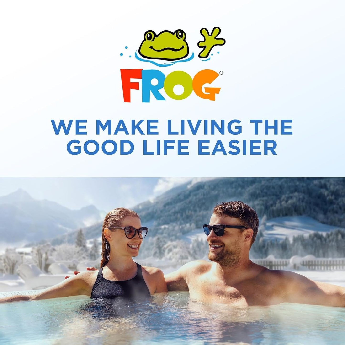 Floating System and Balancing Starter Kit for Swim Spas with 2 Packs of FROG Maintain, Self-Regulating Sanitizer