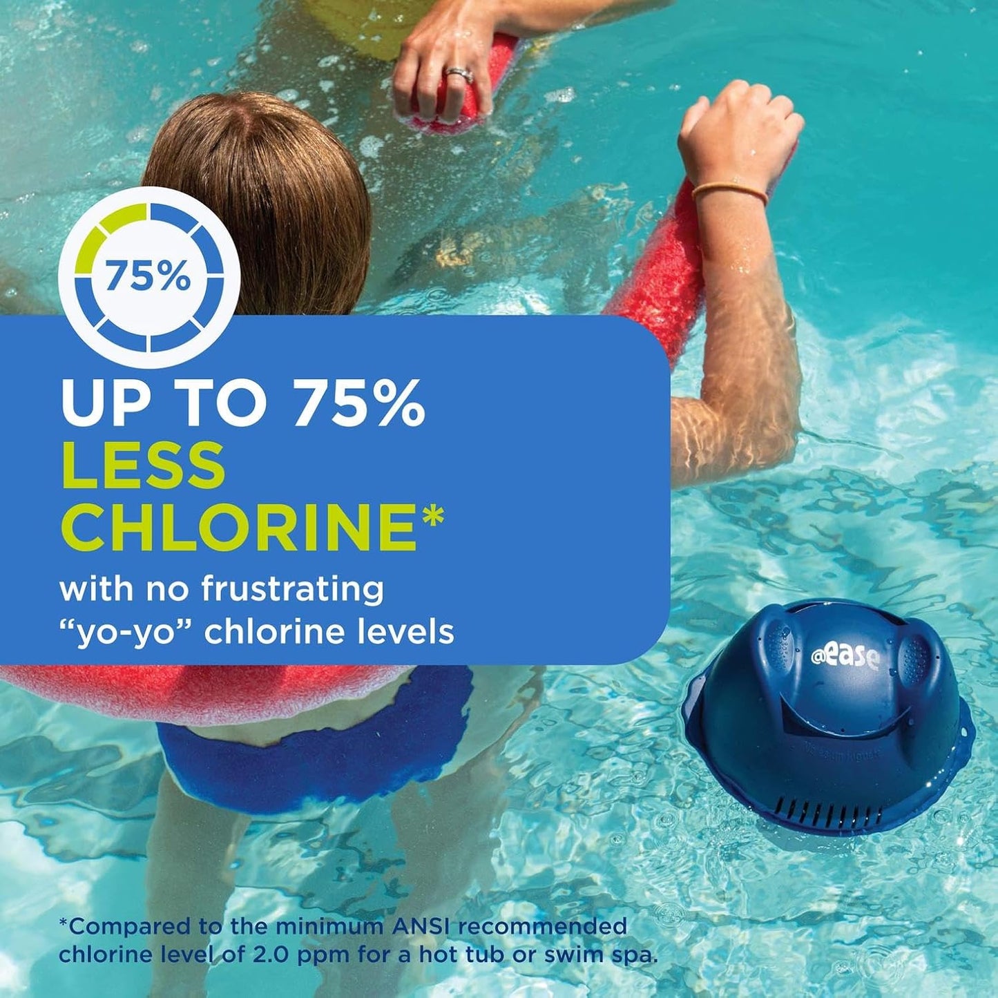 Floating System and Balancing Starter Kit for Swim Spas with 2 Packs of FROG Maintain, Self-Regulating Sanitizer