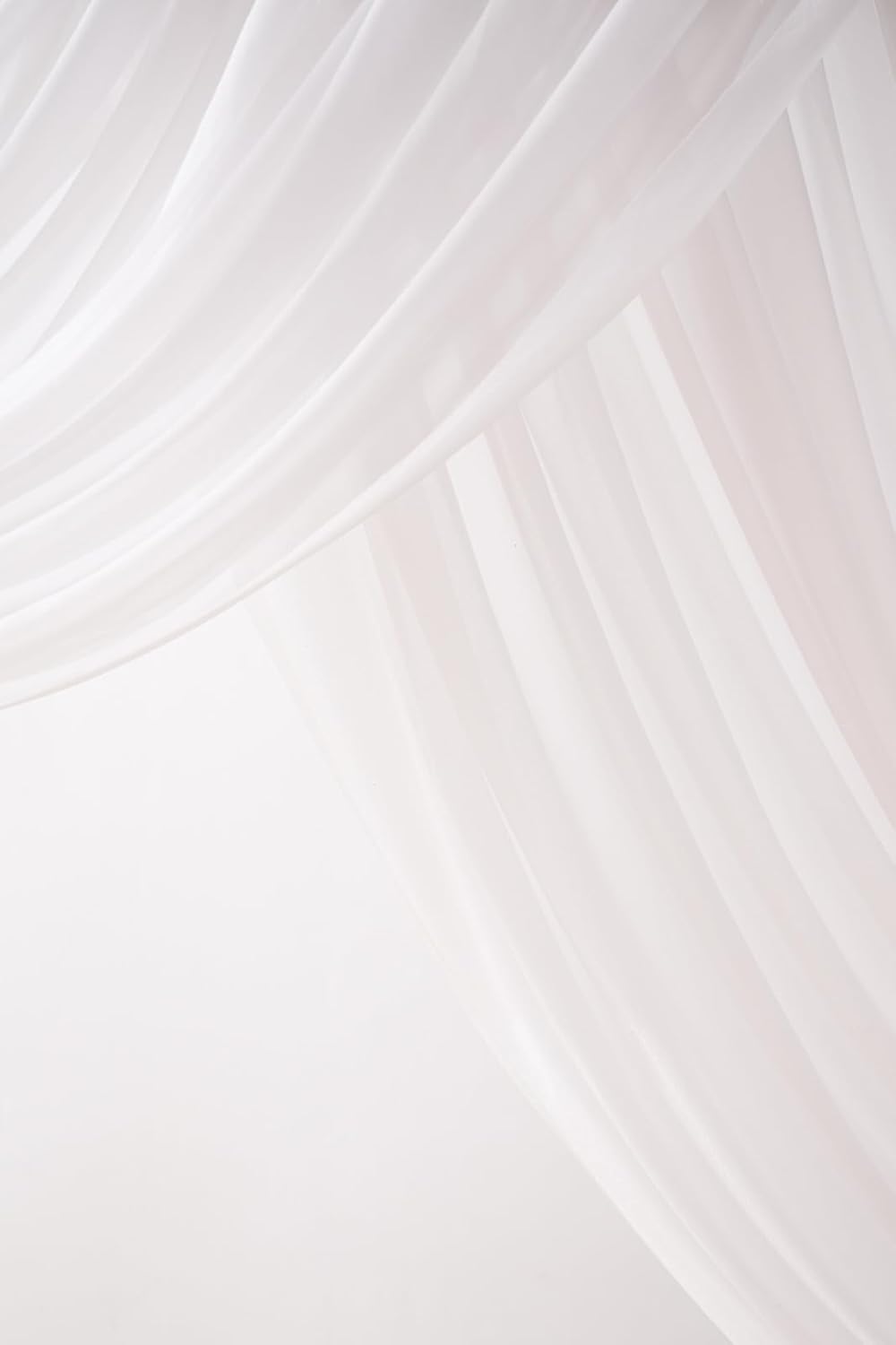 Deluxe Wedding Arch Flowers with Drapes Kit Pack of 4, 2pcs White Sage Hanging Silk Flowers