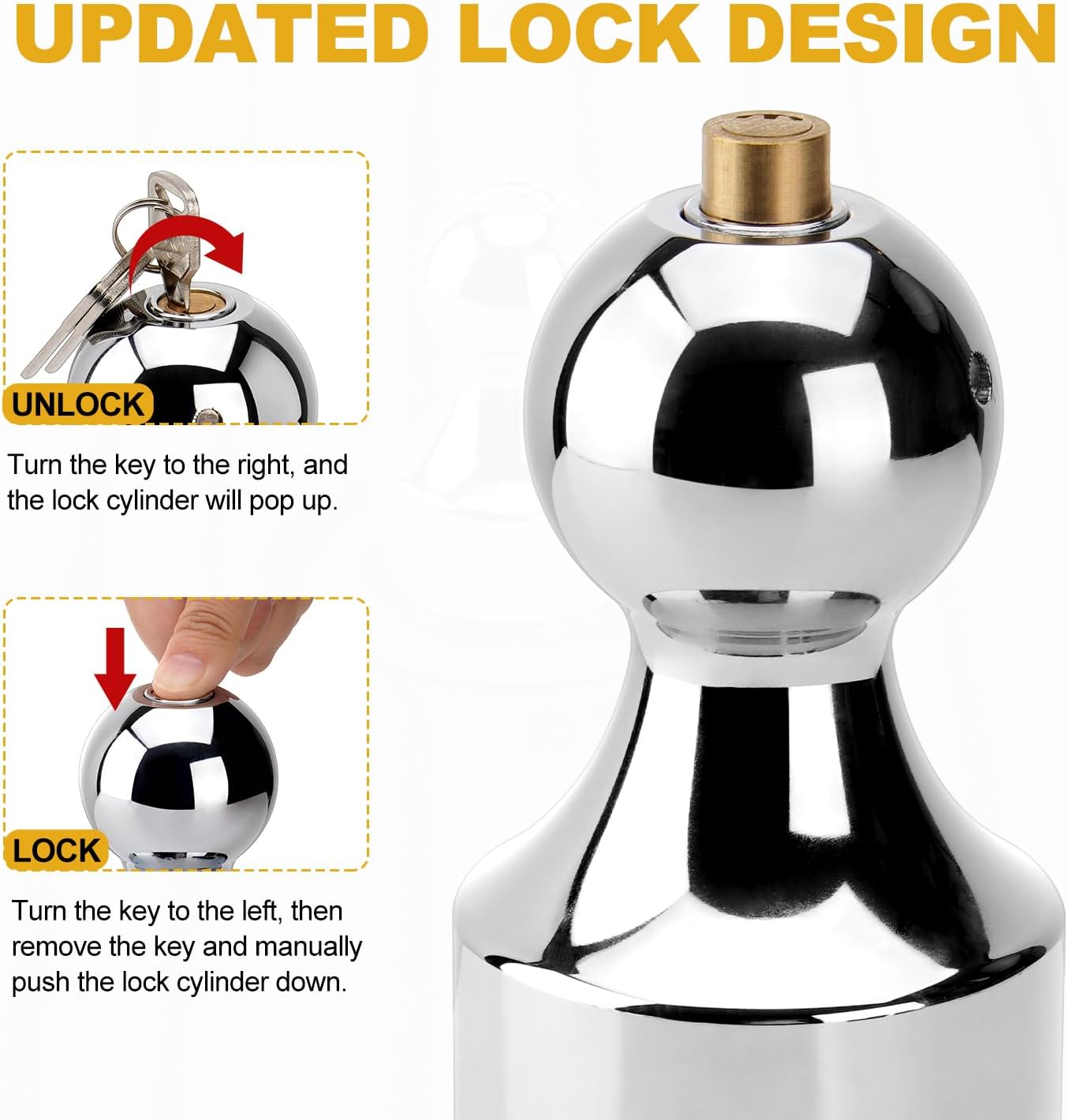 Upgrade 60692 Puck System Gooseneck Hitch Kit, with Anti-Theft Locks, 2-5/16 Inch, 38K LBS GTW, 60692