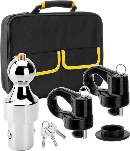 Upgrade 60692 Puck System Gooseneck Hitch Kit, with Anti-Theft Locks, 2-5/16 Inch, 38K LBS GTW, 60692