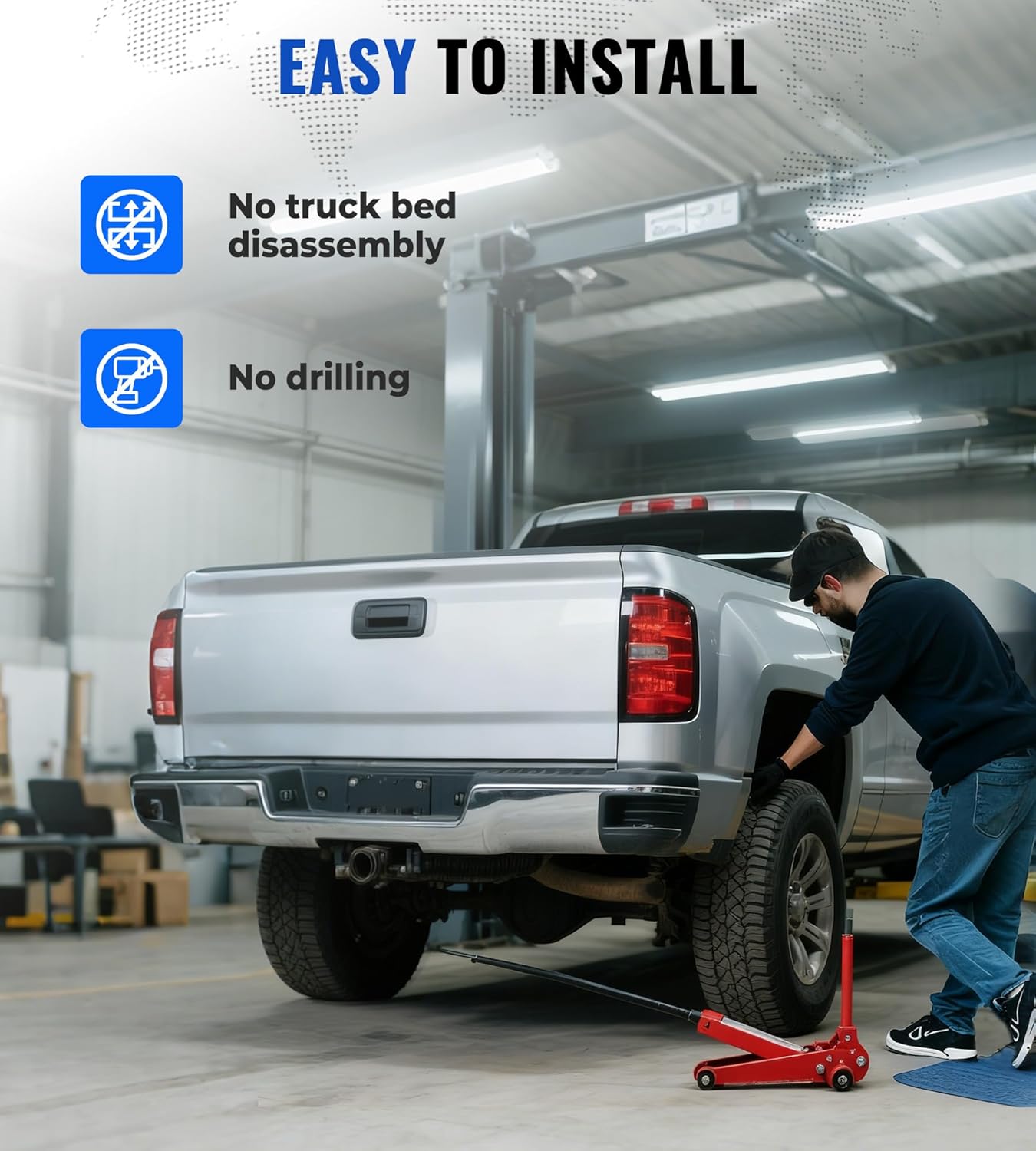 Heavy-Duty Gooseneck Hitch Fit for 2023-2025 Ford F250 & F350 and Ford F450 with Factory Installed Bed,  30k lbs GTW