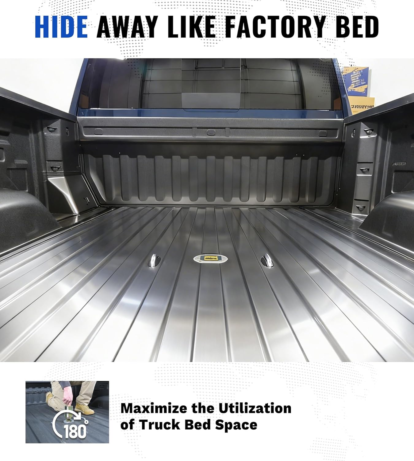 Heavy-Duty Gooseneck Hitch Fit for 2023-2025 Ford F250 & F350 and Ford F450 with Factory Installed Bed,  30k lbs GTW