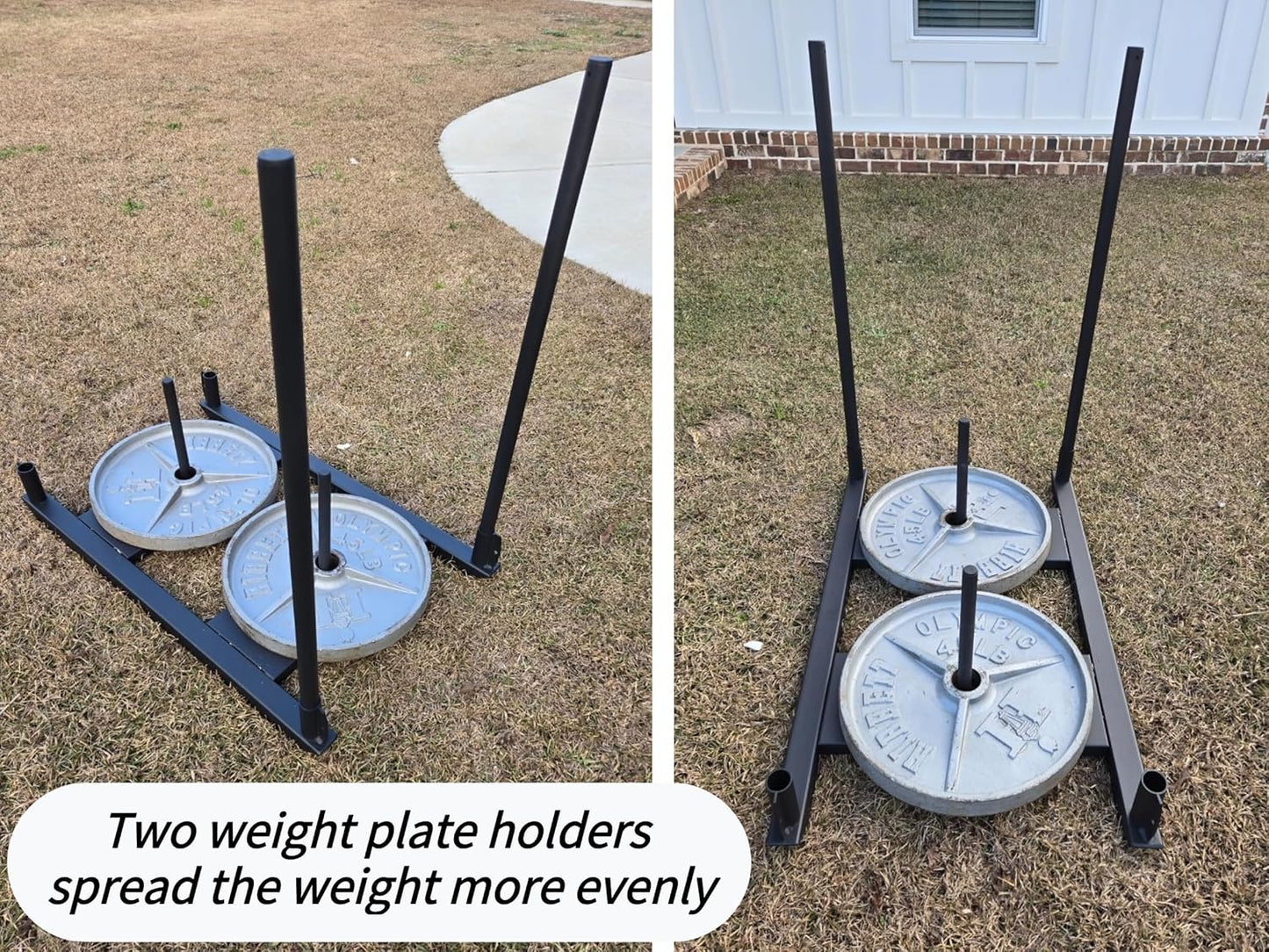 Weight Sled for Training Push Pull Workout, Football Speed Training Equipment Fitness Sled