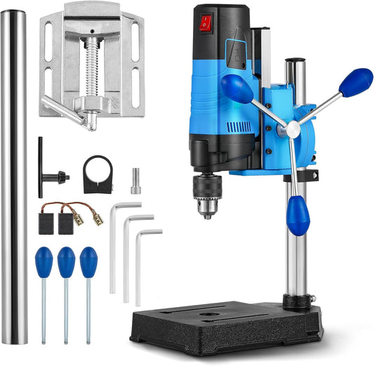 Mini Benchtop Drill Press 6-Speed 2800RPM Drill Press Rotary Tool Workstation,1200W Electric Portable, 3.15' Depth