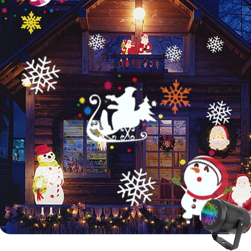 Christmas Projection LED Christmas Rotating Projector, USB Powered