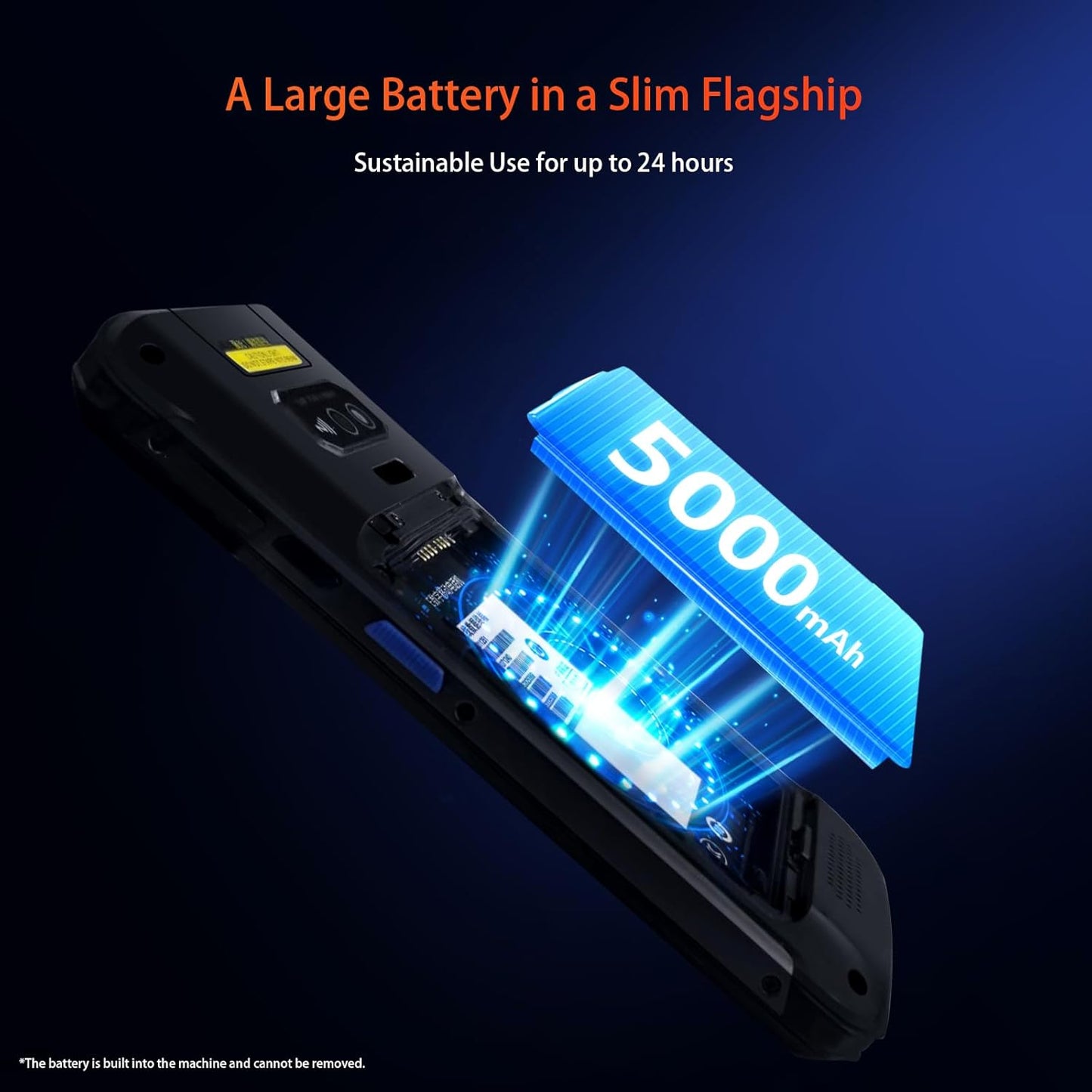 Android 12 Barcode Scanner, 5.5 inch Touchscreen Mobile Computer, WiFi 5, 4G LTE, 64GB+6GB, G47 PDA