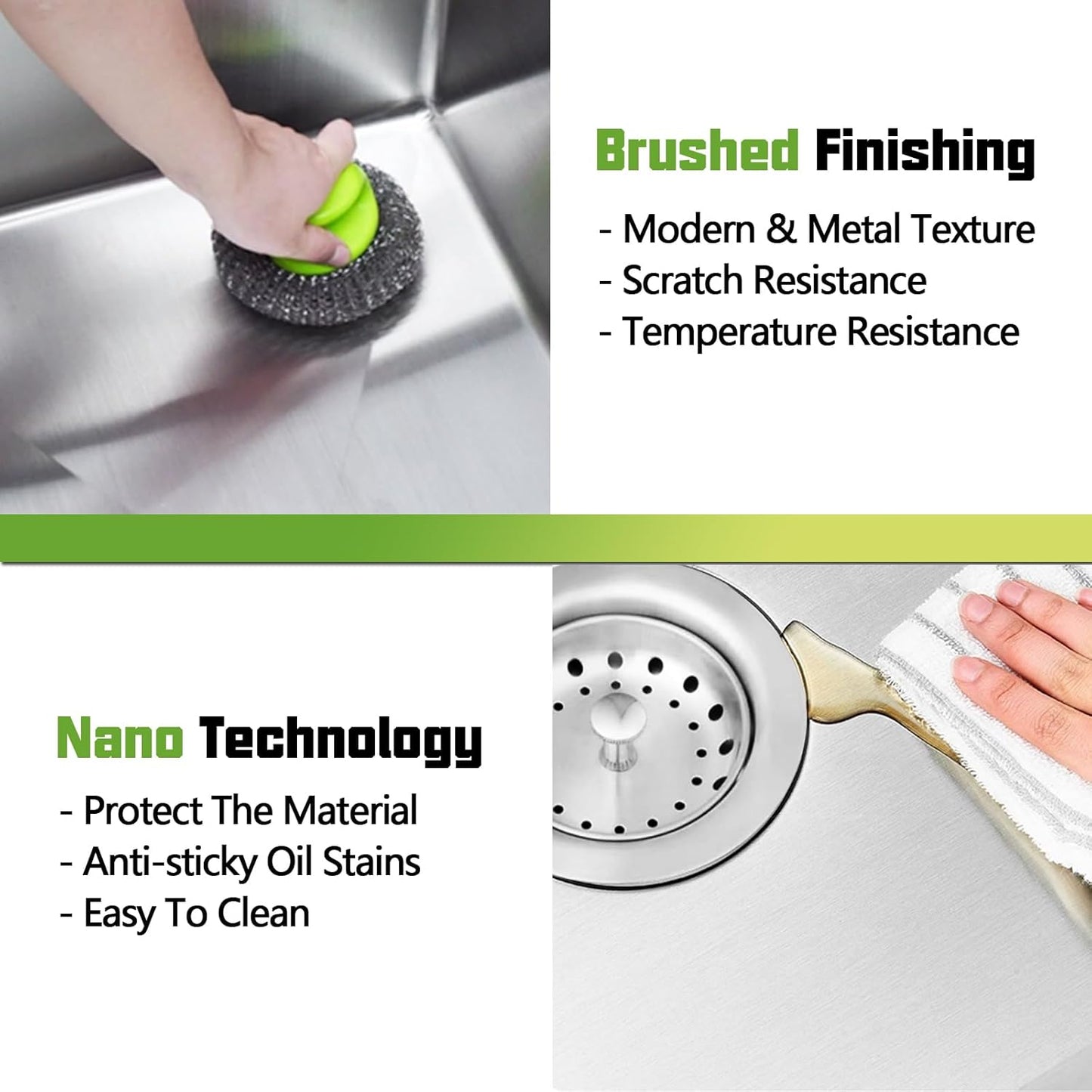 Kitchen And Bar Sink, 27'x18' Stainless Steel, Single Bowl, Bar Sink Combo-Silicon Mat, Drain Strainer Set