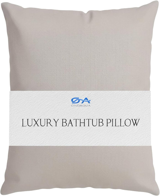 Luxury Bathtub Pillow, Skin-Friendly Cushion, Support Back, Neck & Head, Non-Slip, Adjustable Thickness, Washable
