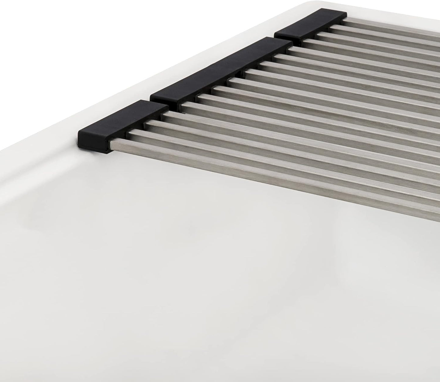 33-inch Granite Composite Quartz Workstation Drop-in Topmount Kitchen Sink Matte White