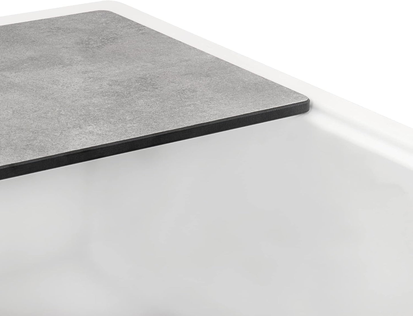 33-inch Granite Composite Quartz Workstation Drop-in Topmount Kitchen Sink Matte White