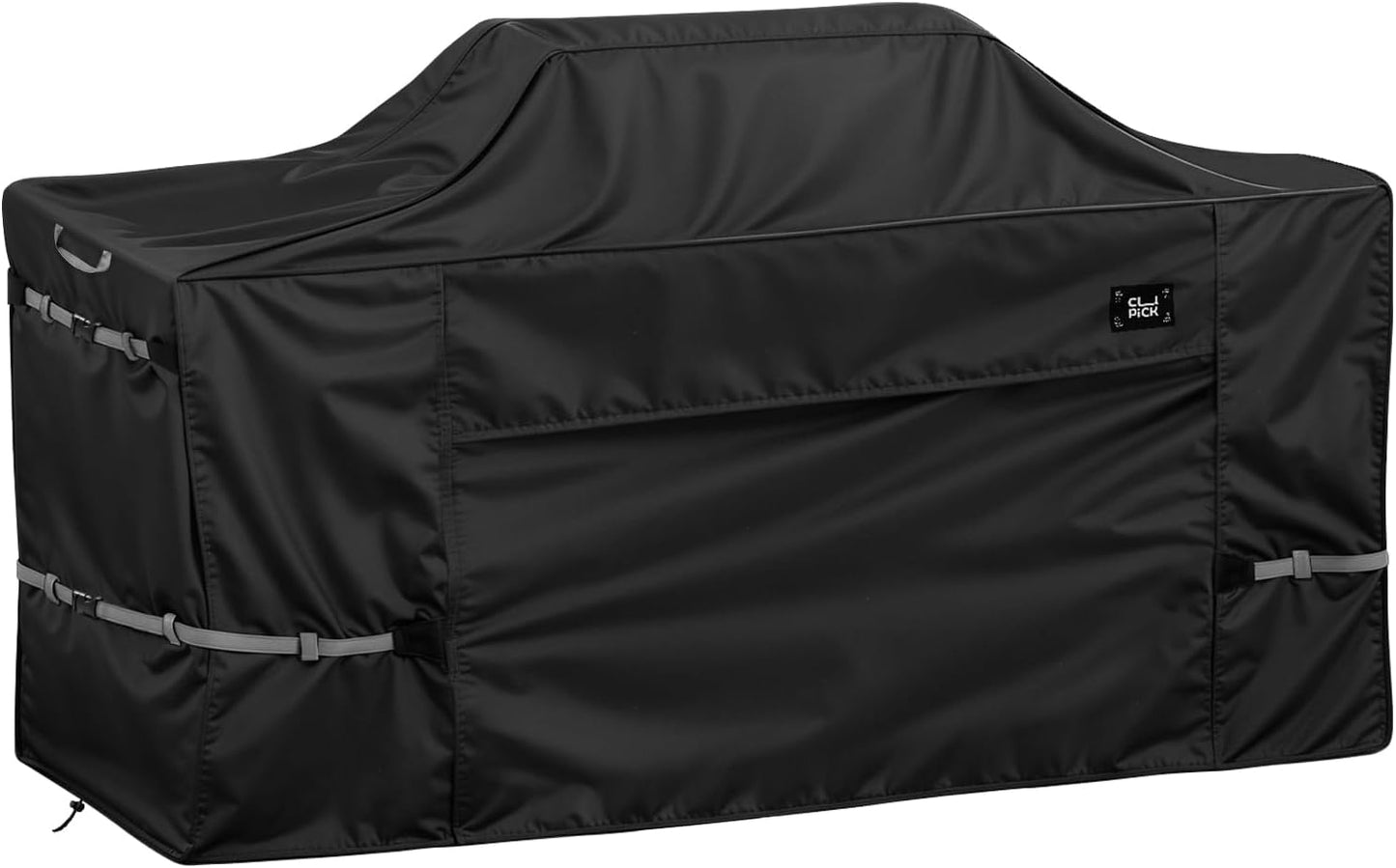 86 Inch Island Grill Cover,600D Heavy Duty Waterproof BBQ Covers, Tear & Fade Resistant, Air Vent, Black