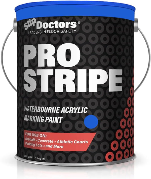 Pro Stripe Line Marking Paint, For Courts, Parking Lots & Surface Restoration, (Safety Blue, 1 Gallon)