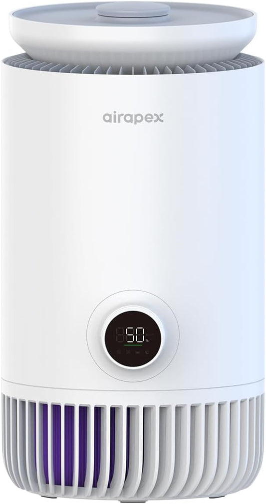 2 in 1 Air Purifier and Evaporative Humidifier, H13 True HEPA Filter, WIFI Connect Pink