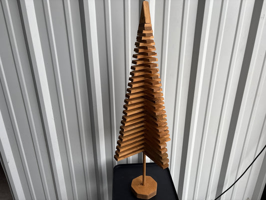 Spiral/Criss-Cross Wooden Christmas Tree, 3ft-ish Tall, Handmade in Quinlan Texas by a Human