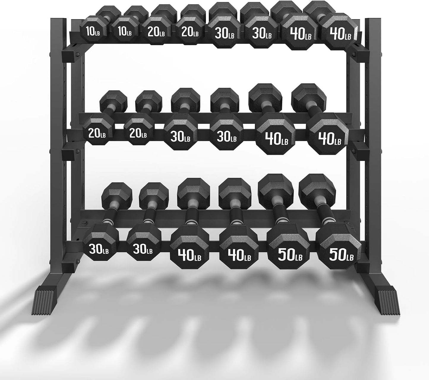 3-Tier Dumbbell Rack, 1200LB Capacity Adjustable, for Home Gym, (Rack Only)