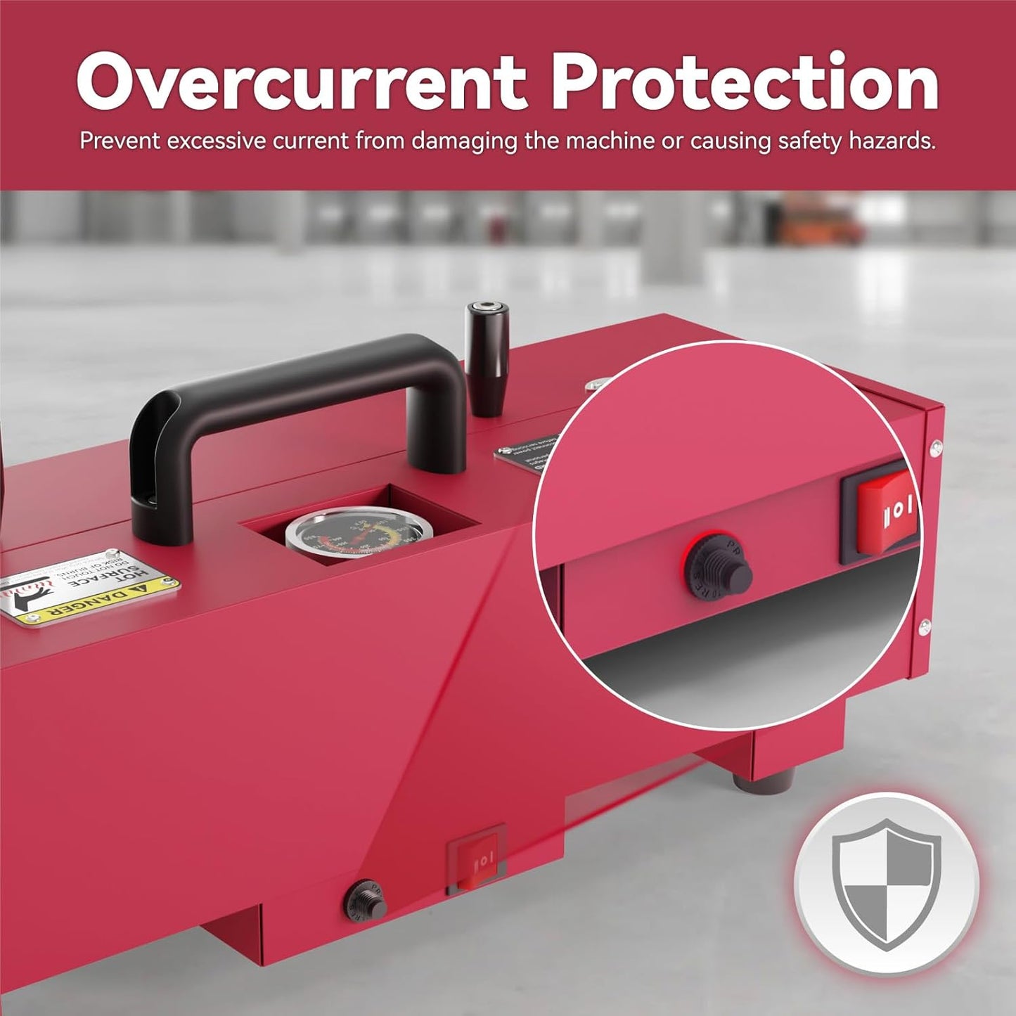 1/2' to 2' Electric PVC Heater for 24' Sections of PVC Pipe, with Temperature Dector,1200W Pipe Bender, 120V