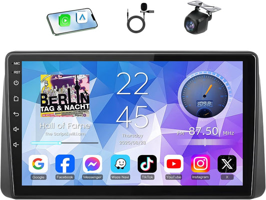 Car Radio Stereo for Dodge Grand Caravan 2011-2020, Touch Screen Accessories with Bluetooth, CarPlay Android