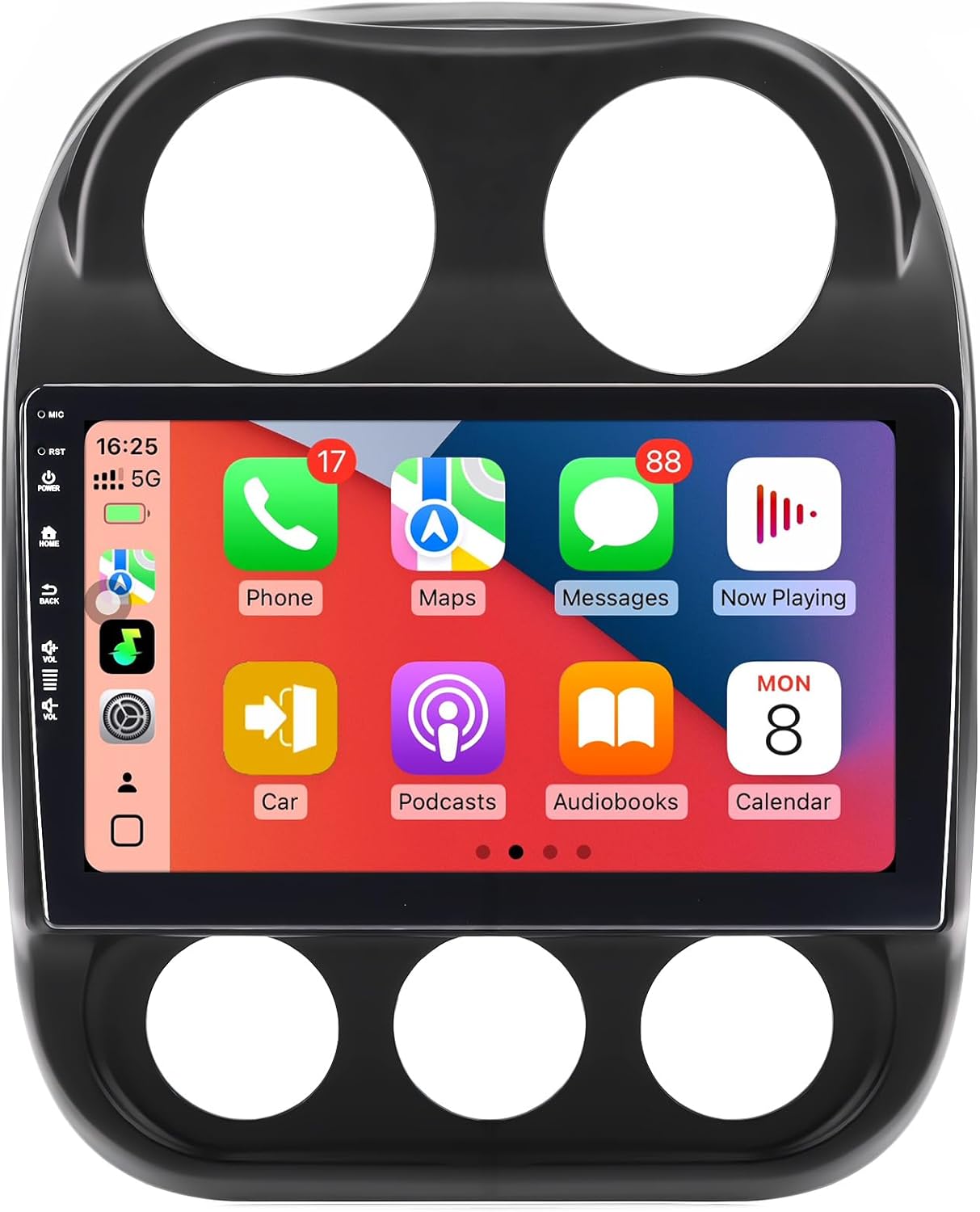 Car Radio Stereo for Jeep Compass Patriot 2010-2016,10' Touchscreen, Wireless CarPlay & Android Auto