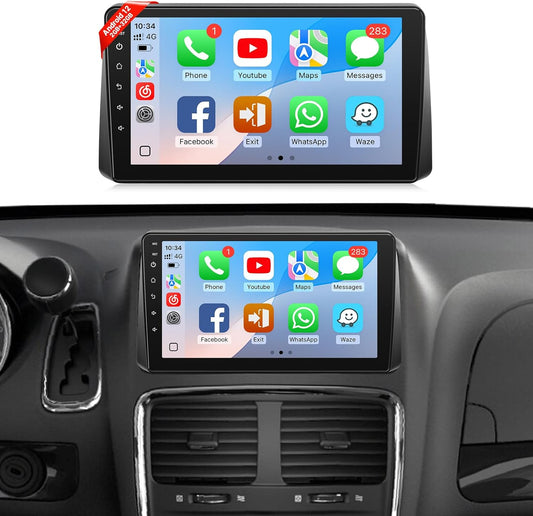 Stereo for Dodge Grand Caravan 2011-2020 Chrysler Town & Country 2011-2016 Grand Voyager 2011-2015, 9' Screen