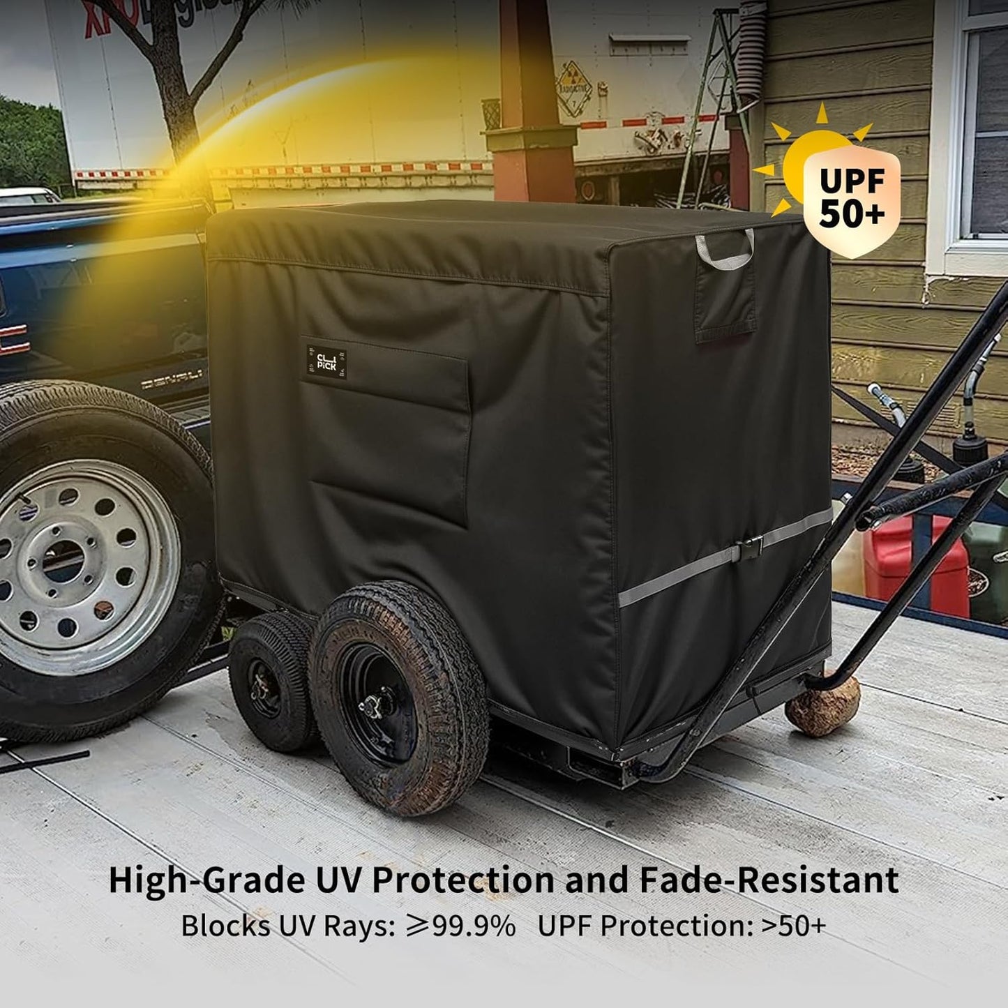 Engine Driven Welder Cover,600D Heavy Duty Waterproof Welder Cover for Miller Welder 225/230/265/325