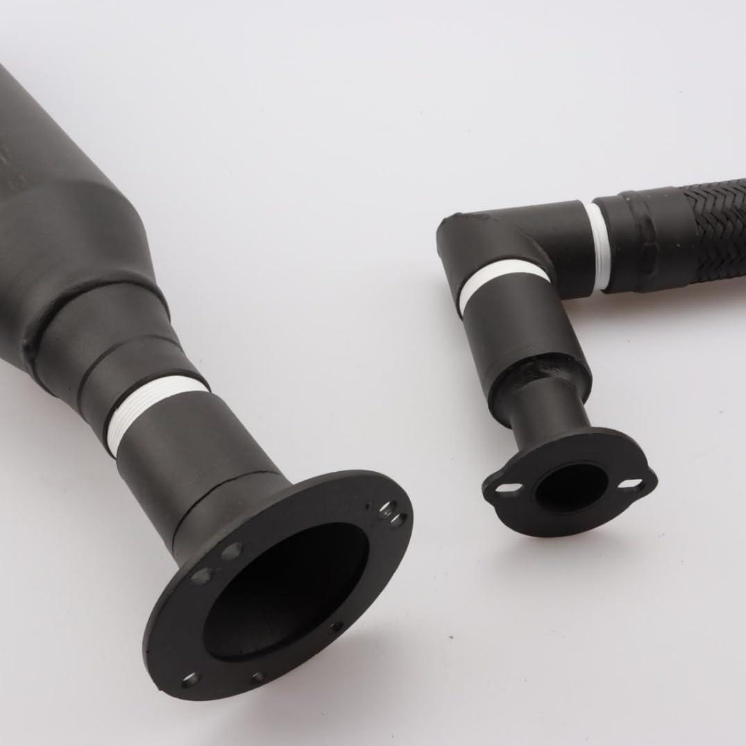 Heavy Duty Generator Exhaust Extension Silencer Kit with Insulated Through-Wall Mounting Plate, Safe Exhaust Gas