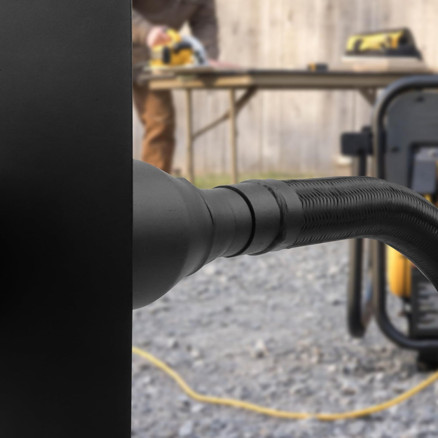 Heavy Duty Generator Exhaust Extension Silencer Kit with Insulated Through-Wall Mounting Plate, Safe Exhaust Gas